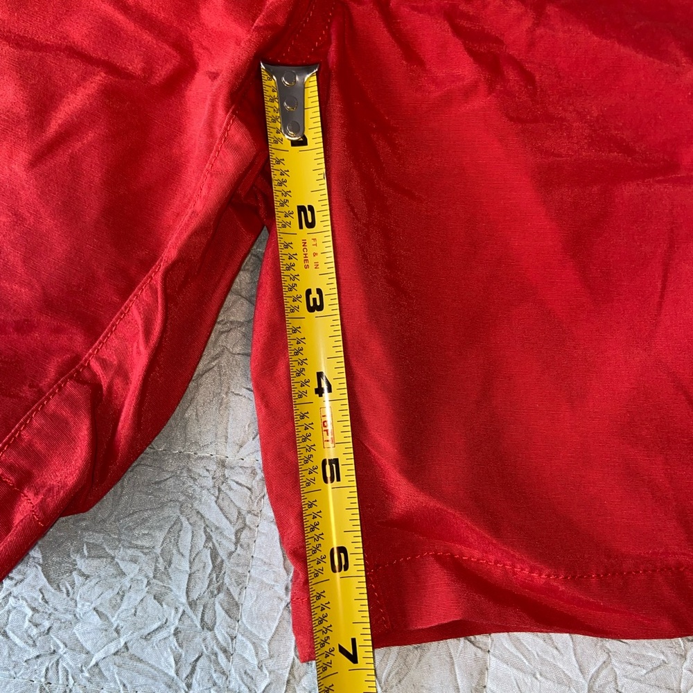 PRPS Goods & Co. Lobster Red Drawstring Swim Trunks Size 32 - Picture 3 of 4